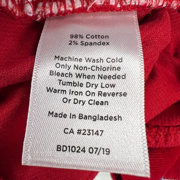 Talbots High Waist Straight Leg Corduroy Jeans Pants Cherry Red Size 14 - Picture 8 of 12